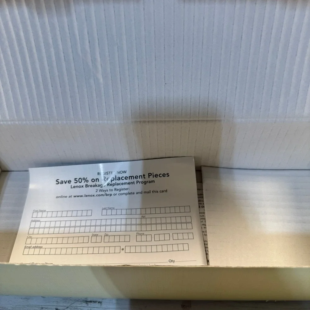 NIB Lenox 7 Piece Hostess Serving Set Stainless Steel Ladle Tongs Cake Server